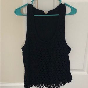 jcrew circle eyelet tank top